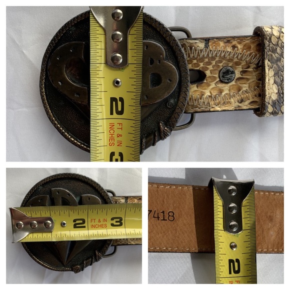 Python leather belt - Picture 6 of 16